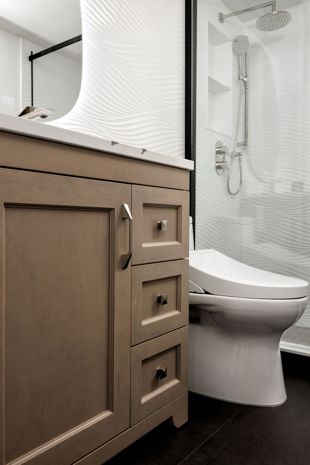 Bathroom conversion tub into shower for Main bathroom