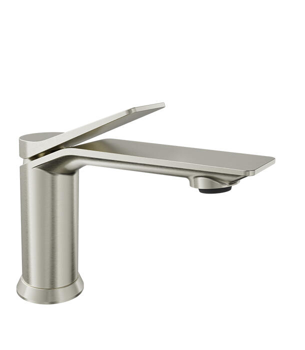 Single-hole lavatory faucet, drain included B46 Brushed nickel