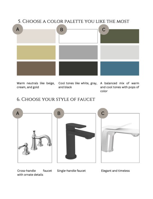 Choose a color palette you like the most