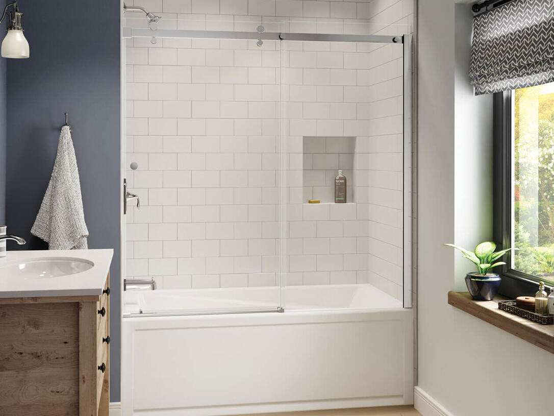 Maax Exhibit 6030 IFS Acrylic Alcove Bathtub with Left-Hand Drain in White