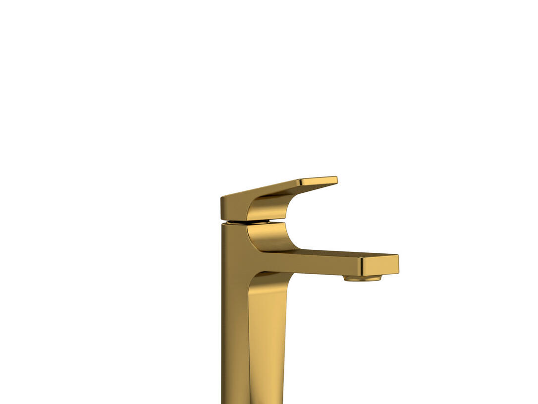 Riobel Ode Single-Hole Bathroom Faucet Brushed Gold