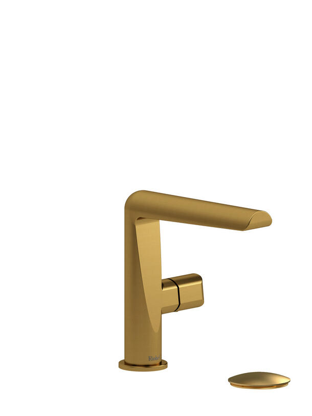 Parabola Single Hole Bathroom Faucet - Brushed Gold | Model Number: PBS01BG-05
