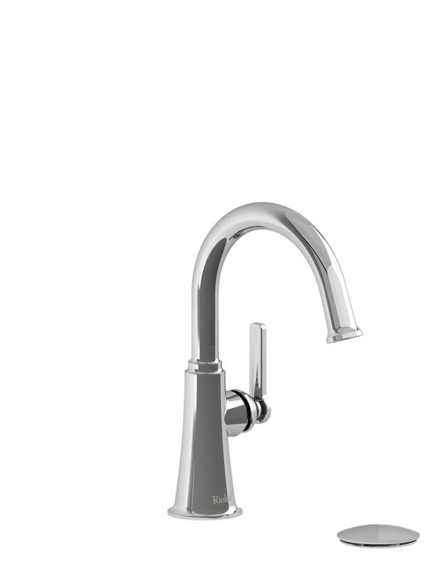 Momenti Single Handle Bathroom Faucet with C-Spout - Chrome with J-Shaped Handles | Model Number: MMRDS01JC
