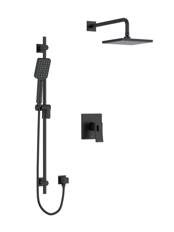 Riobel Zendo Kit 323 Trim - Black | Model Number: TKIT323ZOTQBK