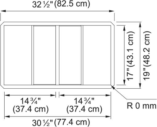 Franke Crystal kitchen sink dimensions