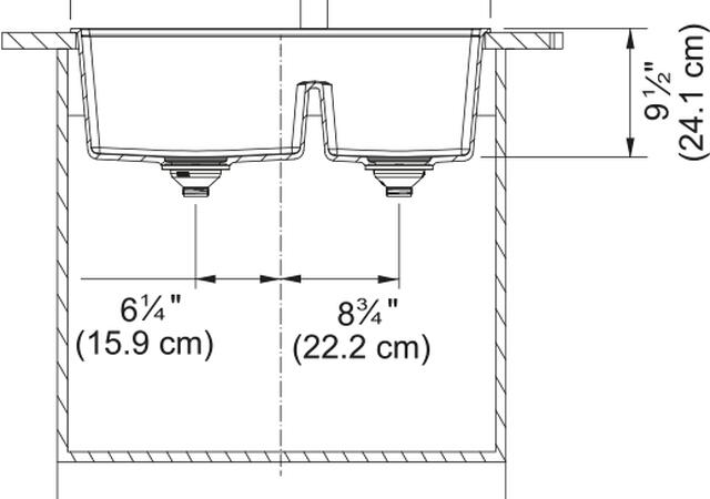Franke Maris dual mount kitchen sink dimension 