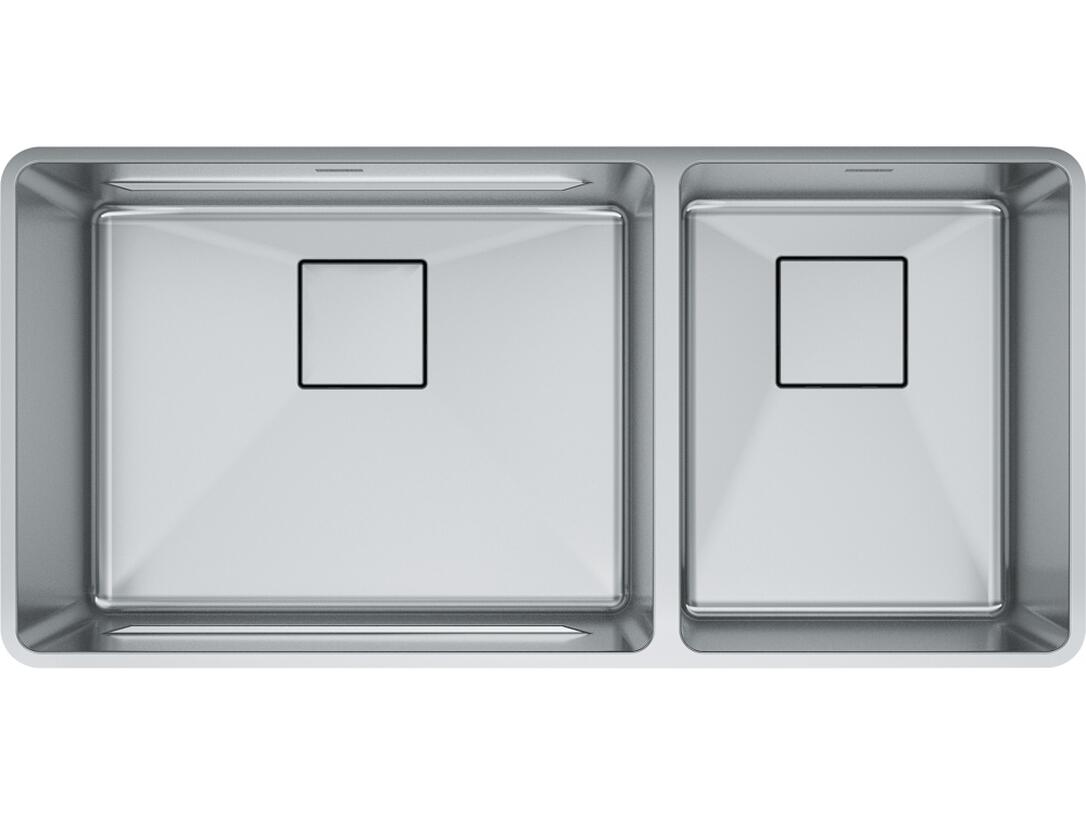 Franke Pescara stainless steel undermount double bowl kitchen sink