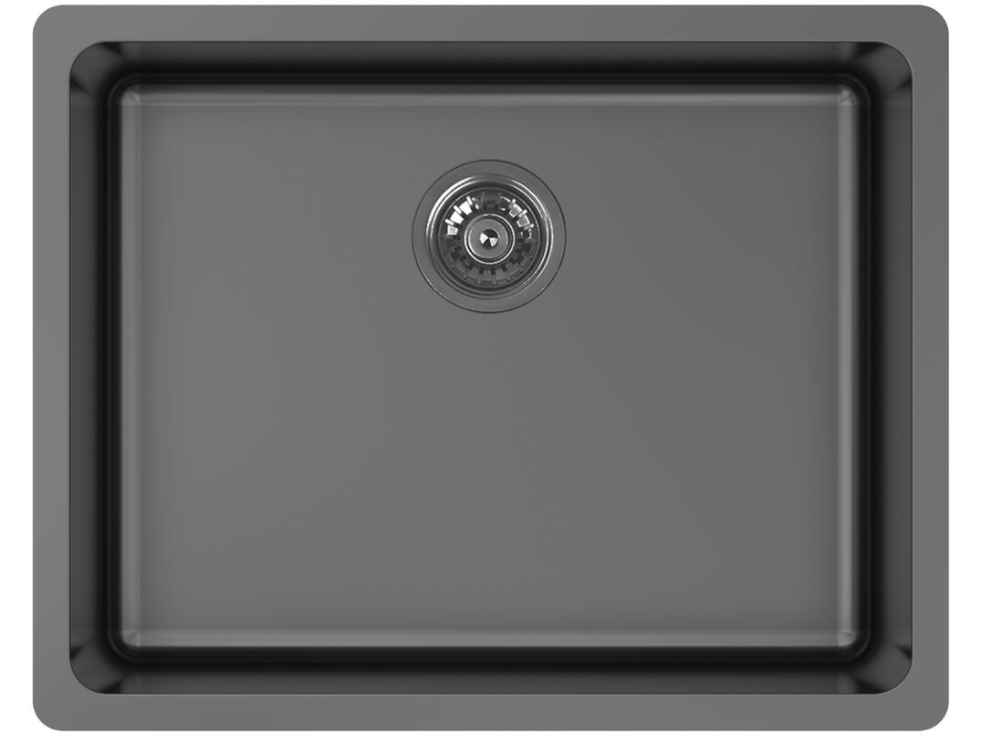 Zomodo Zeffiro 24-inch single sink in Black Pearl Laudry sink
