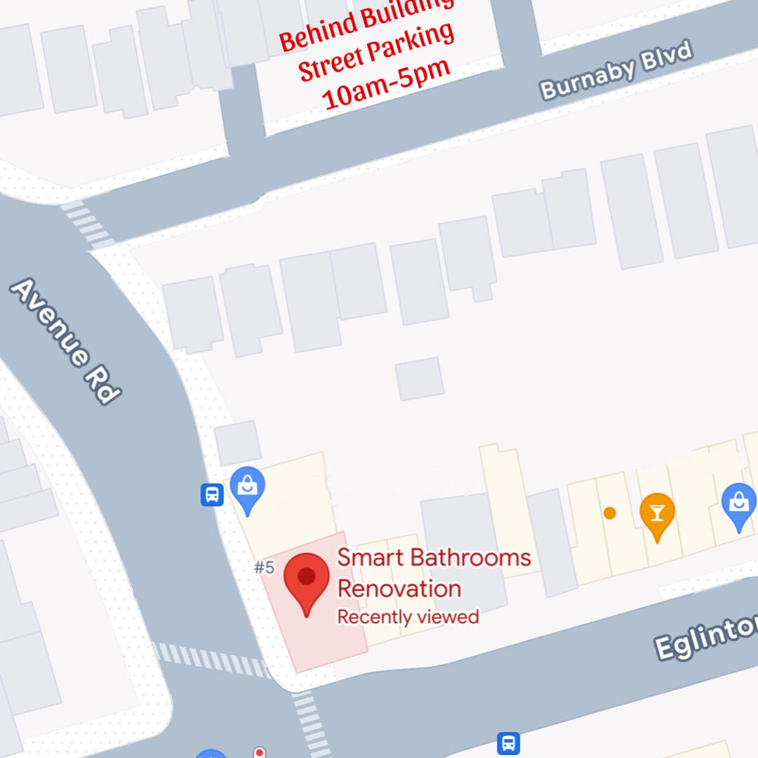 Behind building street parking map
