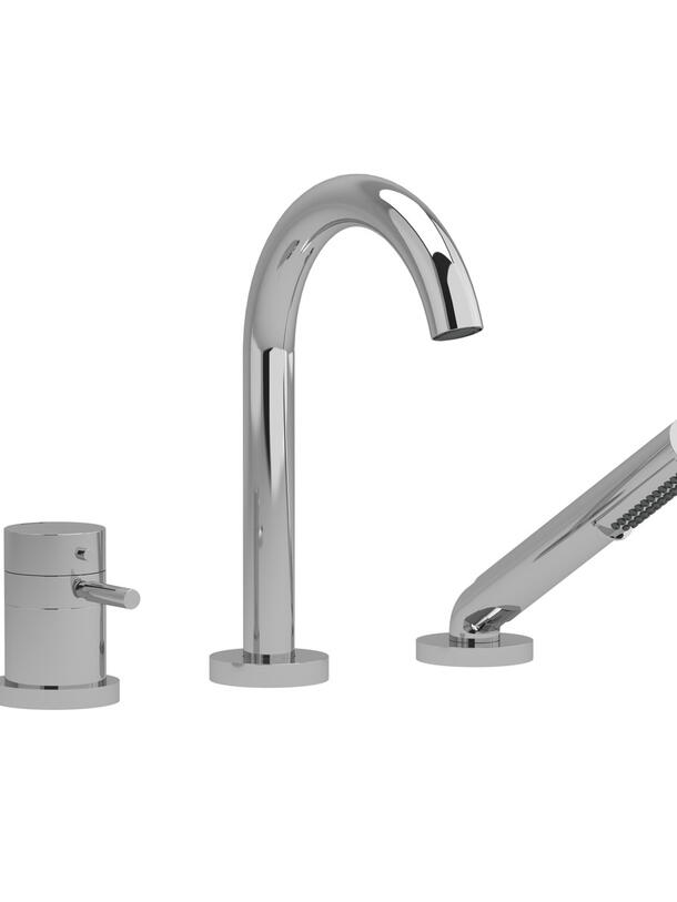 Riu 3 hole deck mount tub filler