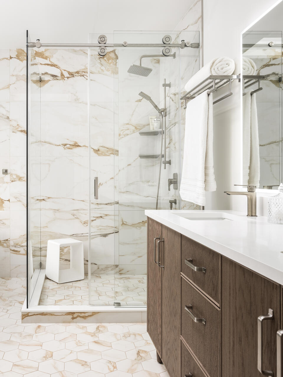 The Calacatta Retreat Bathroom