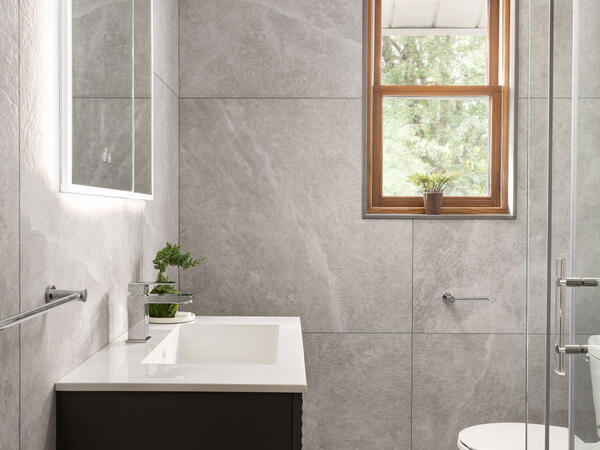 Condo Bathroom renovation with window