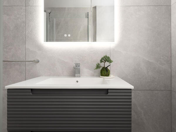 Bathroom with beautiful vanity