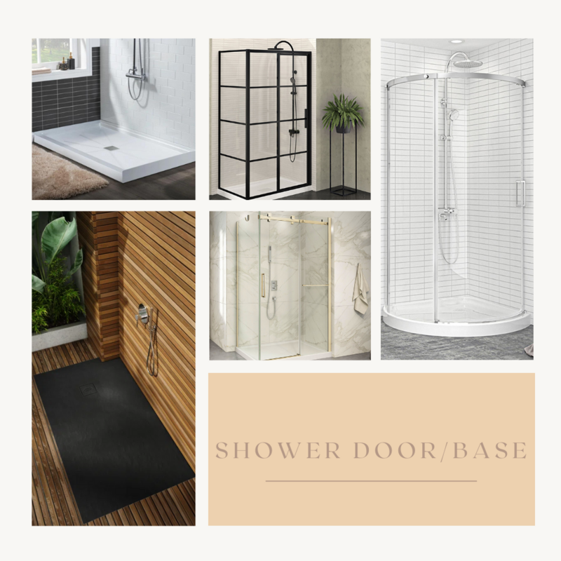 Shower doors and base